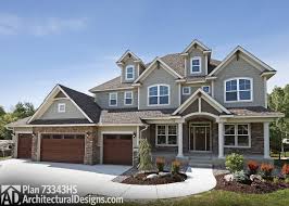 Explore 4 car garage plans w/living quarters, luxury mansions blueprints & more. Plan 73343hs Storybook House Plan With 4 Car Garage Storybook House Plan Craftsman House Craftsman House Plans