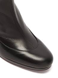 Contrevent 100 Bonded Leather Ankle Boots Christian