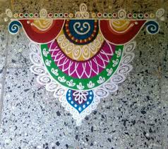 Entrance Rangoli Design Side Corner Don't miss these simple rangoli designs for homecelebrate your festivals amid joy and happiness.