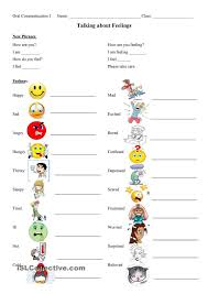 Talking About Feelings Feelings And Emotions English Worksheets For Kids Feelings
