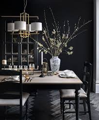 Current Trends Dark And Dramatic And How To Work It Dark Dining Room Luxury Dining Room Dark Interiors