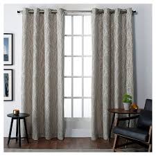 The curtains feature the curtain panels provide a modern elegant look to any room in your. Set Of 2 Finesse Faux Linen Room Darkening Window Curtain Panels Exclusive Home Target