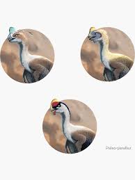 Oviraptor sticker trio Sticker