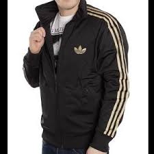 Black And Gold Adidas Jacket Adidas Other Adidas Black Gold Track Jacket Adidas Athletic Jacket Black Adidas