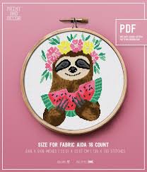 Go cross stitch crazy with our huge selection of free cross stitch patterns! 50 Sloth Crafts Printables Svg S Diy S Food And Gift Ideas