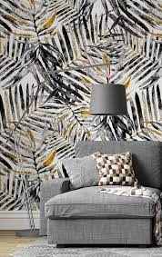 Peel And Stick Wallpaper With Palm Leaves Nature Wallpaper Etsy Decorating Your Home Wallpaper Wallpaper Bedroom