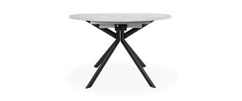 Furthermore, the dining table comes with a central leaf so you can easily extend the. Giove Black Frame Extending Dining Table