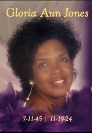 Obituary information for Gloria Ann Jones