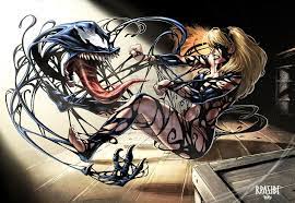 Gwen Stacy Vs Venom Symbiote By Prosscomics On Deviantart Venom Girl Gwen Stacy Comic Art