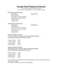 (i have read that the 1964 phillies collapse was the death knell of the leveraged rotation, though it was pretty much dying several years before. 50 Free Rotating Schedule Templates For Your Company Templatearchive