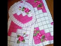 Maybe you would like to learn more about one of these? Crochet Bathroom Set Bath Mat Pouf Set Rug Bathing Suit Free Crochet Patterns Part 4 Youtube