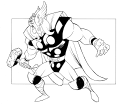 Printable drawings and coloring pages. Free Printable Thor Coloring Pages For Kids