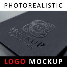 Logo Mock Up Uv Spot Printing On Black Paper Business Cards Vector Templates Vector Business Card Modern Business Cards Design