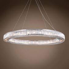 Can a staircase chandelier be too big? Restoration Revolution Spiridon Ring 36 Light 63 Chrome Crystal Chandelier 701621 From Spiridon Collection