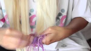 Tie hair into a low side ponytail. How To Dip Dye Your Hair Using Hair Chalk Cliphair Youtube