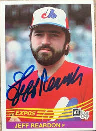 Jeff Reardon Signed 1984 Donruss Baseball Card