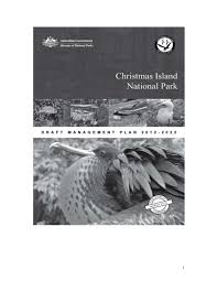 Carta organisasi kelas tahun 2 2016. Christmas Island National Park Draft Management Plan 2012 2022