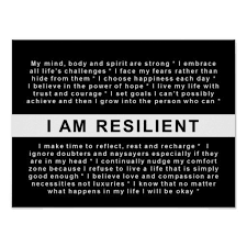 Resilient Living I Am Resilient Poster Zazzle Com Resilience Quotes Resilience Quotes Inspiration Motivational Posters