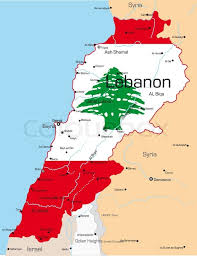 Large detailed map of lebanon. Abstract Vector Color Map Of Lebanon Stock Vektor Colourbox