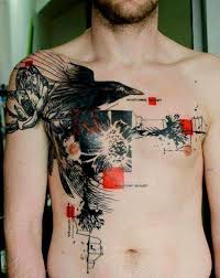 Rose flower watercolor tattoo design looking very cute, giving awesome look on foot. Watercolor Tattoo And Abstract Tattoo Sleeves Breaking Heart Raven Trash Polka Tattoo Tattooviral Com Your Number One Source For Daily Tattoo Designs Ideas Inspiration