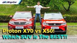 Find out how much proton cars cost in malaysia. 2020 Proton X70 Vs Proton X50 Comparison Review In Malaysia Which Family Suv To Buy Wapcar Youtube