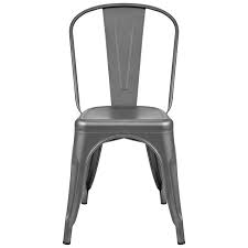 Amazon Com Furmax Metal Dining Chair Indoor Outdoor Use Stackable Classic Trattoria Chair Chic Dining Bistro C Metal Dining Chairs Metal Chairs Indoor Chairs