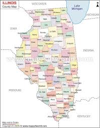 View illinois on the map: Illinois County Map Usa
