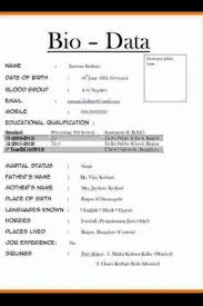 Search only for bio data for job Write Your Biodata Resume For The Job Brainly In
