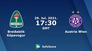 Scheduled matches between the team of austria wien and the team of breiðablik ubk: 4gz5fkjvtbhem