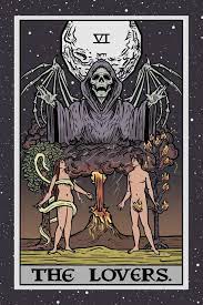 While talking about the lovers t arot card relationship meanings, commitment and unity go hand in hand.this is also the card that points towards the possibility of making. The Lovers Tarot Card Notebook The Ghoulish Garb 9781674963891 Amazon Com Books