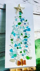 Ls arts art glass christmas tree 8 15 glass ornaments santa, presents freeship. Seaglass Decorations For Christmas Mini Trees Ornaments Garlands More Coastal Decor Ideas Interior Design Diy Shopping