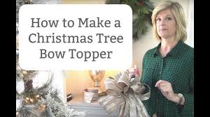 How To Make A Gorgeous Christmas Tree Bow Topper Youtube