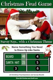 Christmas Feud Party Game Fun Christmas Party Games Christmas Family Feud Christmas Games For Family