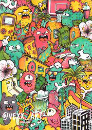 Ipad air 2 smart cover vexx city 2. Doodles 1 Limited Edition Signed Embossed Vexx Art Kritzeln Kunst Graffiti Zeichnung Kunstproduktion