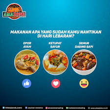 Berikut resep lontong sayur yang cocok dijadikan alternatif untuk menu sarapan atau makan siangmu. Amazone Indonesia On Twitter Opor Ayam Ketupat Sayur Semur Daging Lebaran Menulebaran Oporayam Ketupat Semurdaging