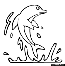 The dolphin coloring pages are thus immensely popular among young kids who count them among the favorite indulgences. Dolphin Coloring Page Free Dolphin Online Coloring
