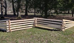 Oak is a very good choice as it splits easily and lasts for years. Snake Rail Fence Treated Wvsr
