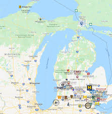 Colleges In Michigan Map Colleges In Michigan Michigan Colleges Michigan