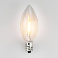 Led Filament E12 Candelabra Shatterproof Light Bulb Dimmable 1w E12 Base