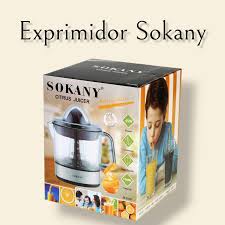 🍊 Exprimidor Sokany 🍊 Exprimidor eléctrico portátil, ideal para el hogar.  Perfecto para extraer jugo de frutas y naranjas de forma rápida y sencilla.  Su diseño práctico lo hace fácil de usar,