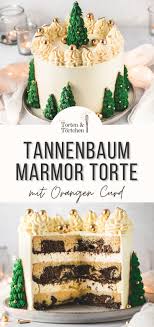 Winterliche Tannenbaum Torte Marmor Torte Mit Orangen Curd Rezept Kuchen Und Torten Rezepte Torten Kuchen Und Torten