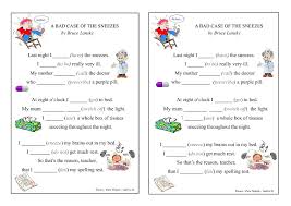 What does uk stand for? Funny Poem Past Simple Gap Fill Worksheet