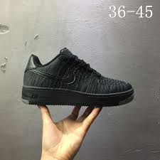 Nike Air Force 1 Boys Black Really Cheap Nike Air Force 1 Af1 Flyknit Low All Black 820256 100 Sneakers Fashion Fashion Shoes Sneakers Nike Air Force