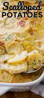 My husband s scalloped potatoes are one of his signature. This Easy Creamy Scalloped Potato Recipe Comes Together With Just A Few Basic Ingred Easy Scalloped Potatoes Recipe Potato Side Dishes Scalloped Potato Recipes