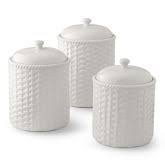 Set of 3 kitchen canisters for storing flour, white sugar and brown sugar. 8 Best Flour Canister Ideas Canisters Kitchen Canisters Flour Canister