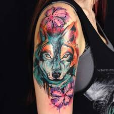 Guclu Karakterin Sembolu Kurt Dovmeleri Ve Anlamlari Tatoo Tatuagens Novas Tatuagem Arte