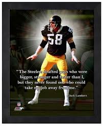 Jack Lambert Pittsburgh Steelers 11 X 1 4 Framed Pro Quotes Pittsburgh Steelers Pittsburgh Steelers Pictures Pittsburgh Steelers Jerseys The steelers pass too much, and with too little variance. pinterest