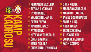 İki takım taraftarlar bu maçın özetini ve gollerini merak ediyor. Son Dakika Galatasaray In Yeni Malatyaspor Maci Kamp Kadrosu Belli Oldu Fotomac