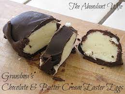 Grandma S Chocolate Butter Cream Easter Eggs The Abundant Wife