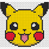 Pixel pokemon templates pikachu pixelart perler beads bead lego pattern stitching even plastic below. 3